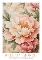 Pink Blossom Symmetry William poster visad rakt fram – Bozetto affisch i hög tryckkvalitet