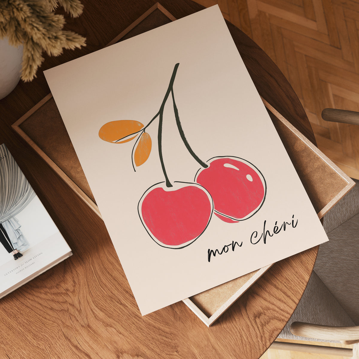 Mon Chéri Cherries – affisch med snyggt motiv, köp enkelt hos Bozetto i flera storlekar