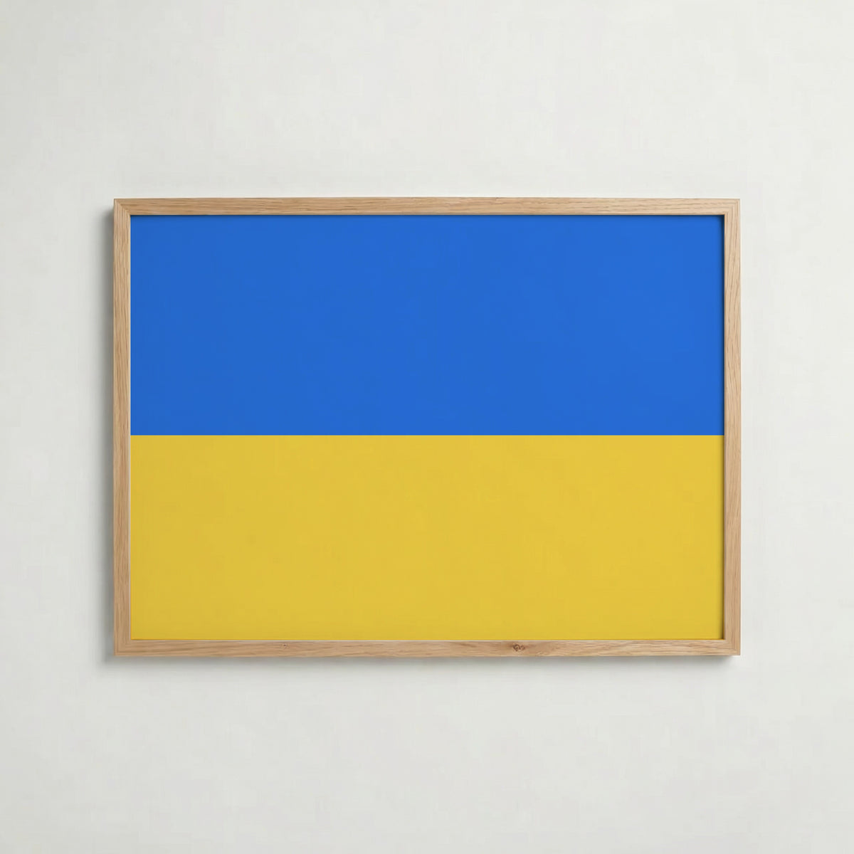 Ukraine National Flag Poster i ekram – inramad konsttryck för stilren inredning hos Bozetto