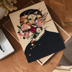 Floral Explosion Portrait – affisch med stilfullt motiv från Bozetto i hög kvalitet
