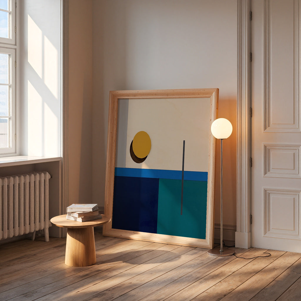Primary Forms Poster, grafiska färgfält i stilren inredning, fri frakt över 499 kr hos Bozetto