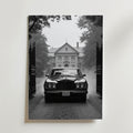 Vintage Rolls Royce – stilfullt konsttryck från Bozetto, tryckt på matt finpapper