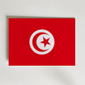 Tunisia National Flag Poster – modern konst och stilren konsttryck för hemmet hos Bozetto