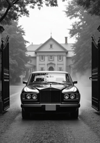 Storleksjämförelse för Vintage Rolls Royce affisch – Bozetto erbjuder flera format