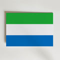 Sierra Leone National Flag Poster – modern konst och stilren konsttryck för hemmet hos Bozetto