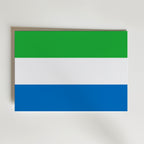 Sierra Leone National Flag Poster – modern konst och stilren konsttryck för hemmet hos Bozetto