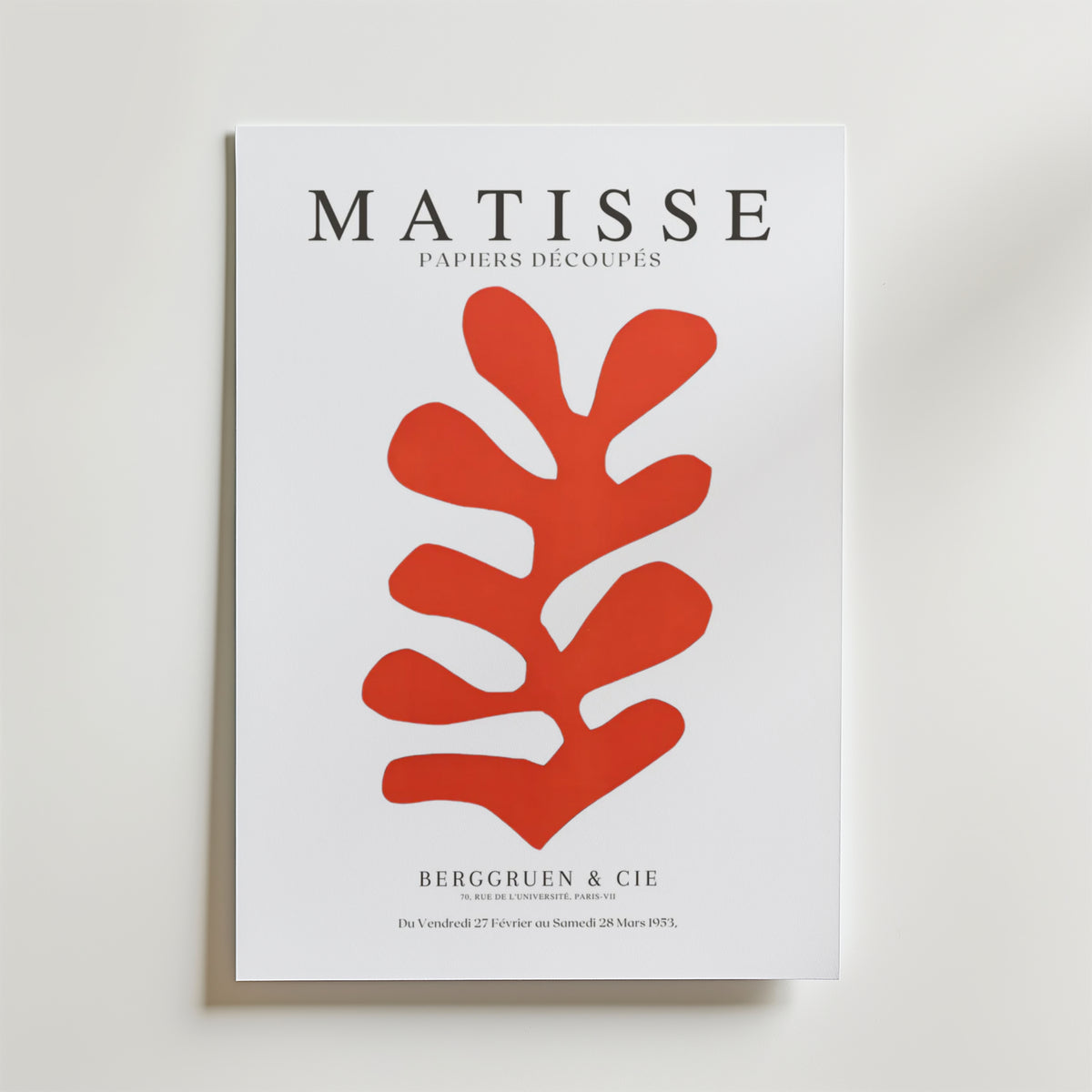 Matisse Papier Decoupes – stilfullt konsttryck från Bozetto, tryckt på matt finpapper