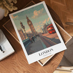 The London poster visad rakt fram – Bozetto affisch i hög tryckkvalitet i hög tryckkvalitet
