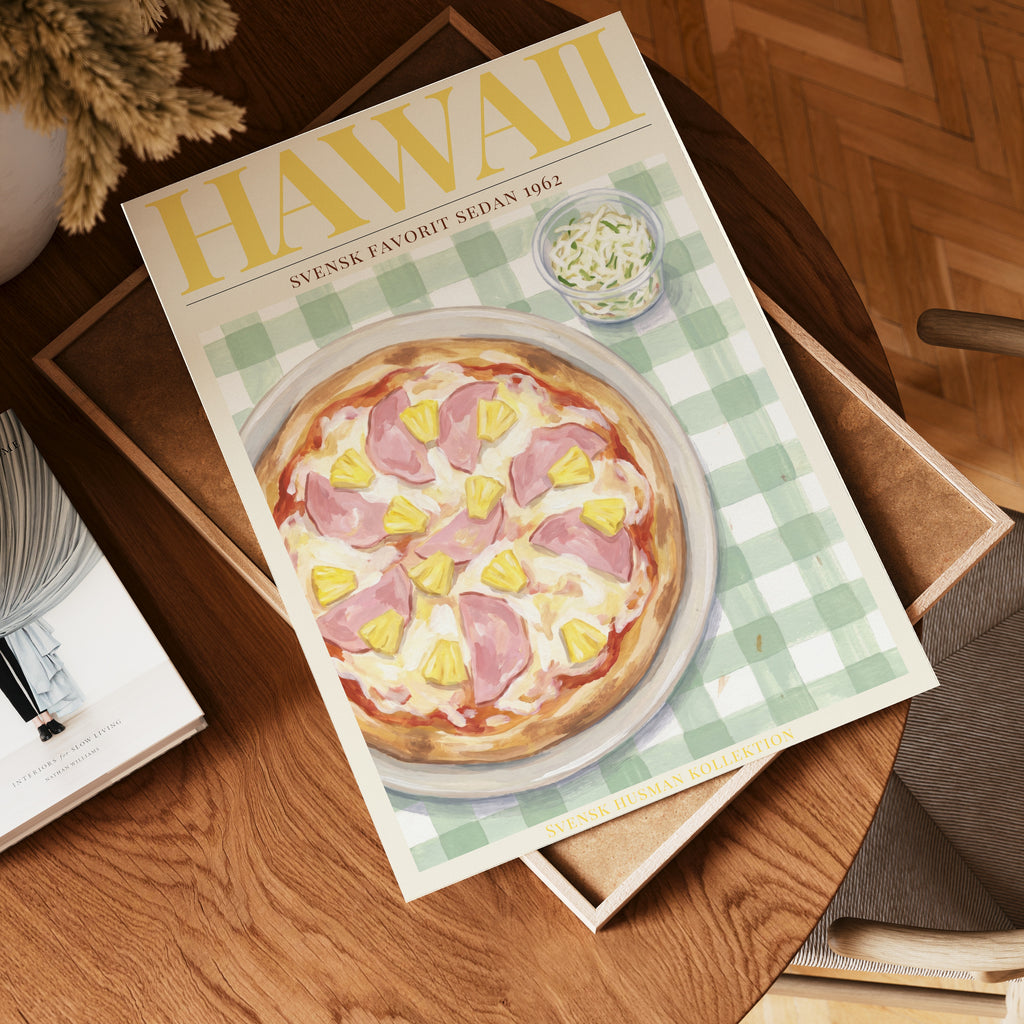 Hawaii – stilfullt konsttryck från Bozetto, tryckt på matt finpapper i hög tryckkvalitet