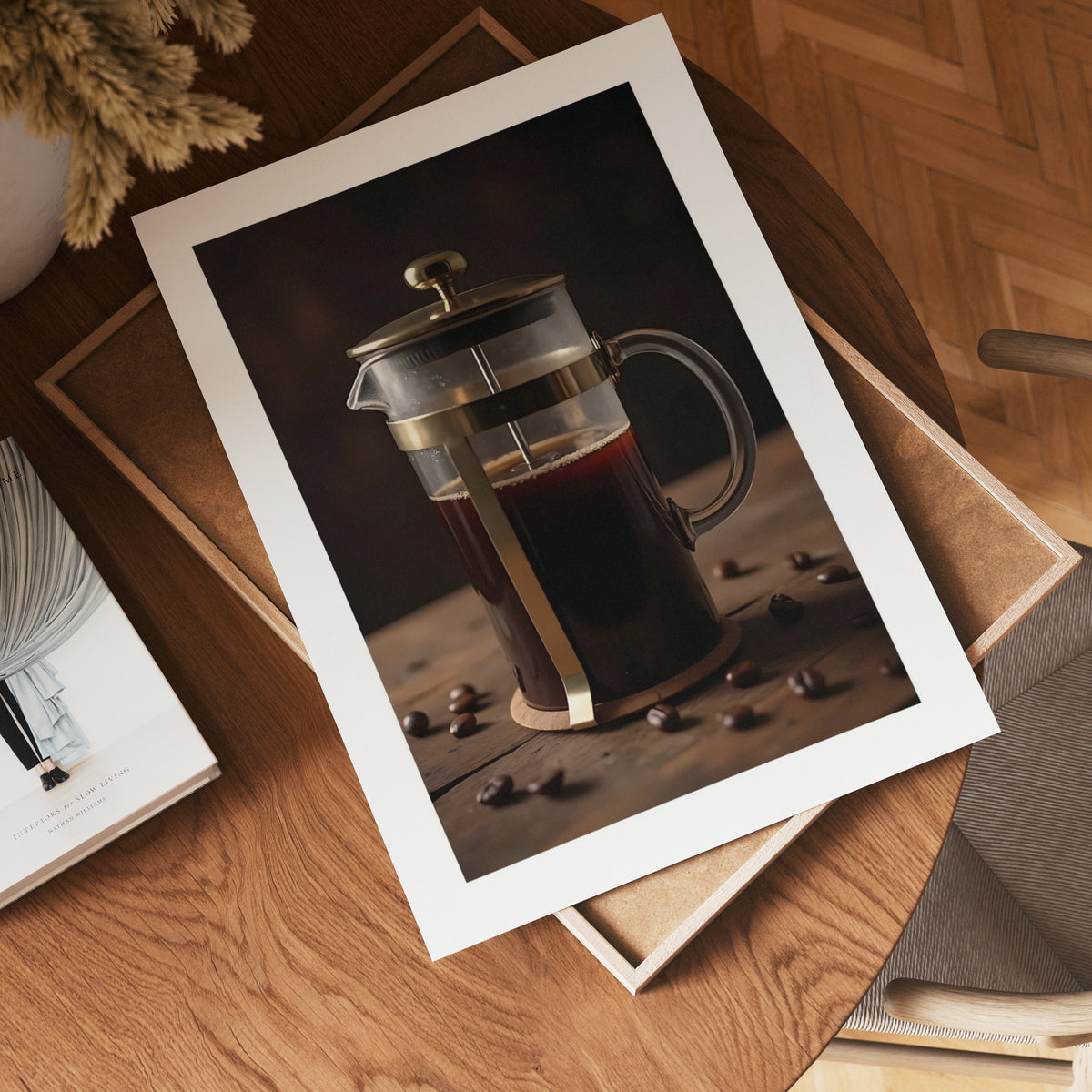 Coffee Press – affisch med snyggt motiv, köp enkelt hos Bozetto i flera storlekar