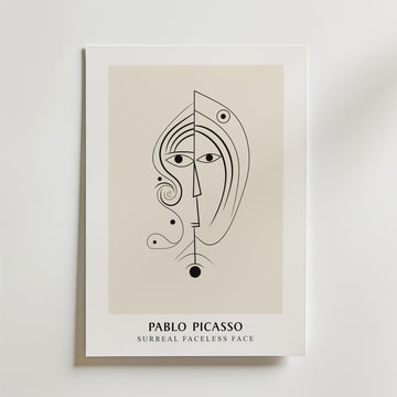 Picasso Soul In Lines – stilfullt konsttryck från Bozetto, tryckt på matt finpapper