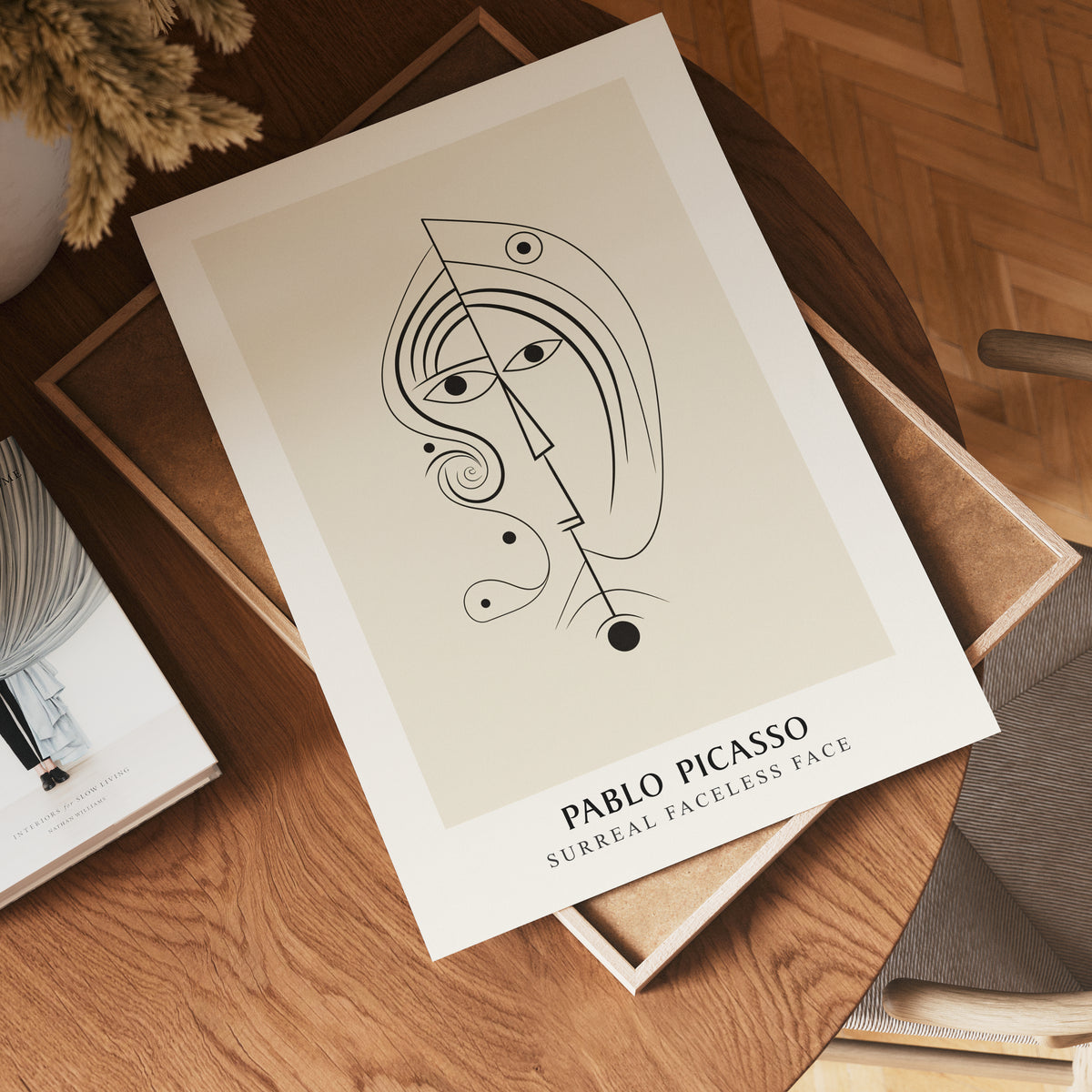 Picasso Soul In Lines poster visad rakt fram – Bozetto affisch i hög tryckkvalitet