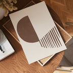 Organic Lines Contrast – affisch med stilfullt motiv från Bozetto i hög kvalitet
