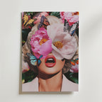 Floral Butterfly Eyes – stilfullt konsttryck från Bozetto, tryckt på matt finpapper