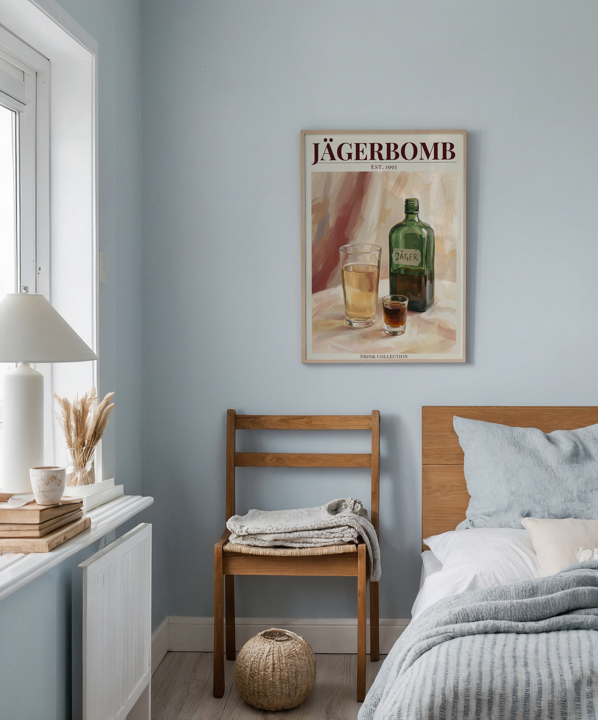 Jägerbomb poster i stilrent hem med modern inredning – köp enkelt hos Bozetto i hög kvalitet