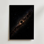 Black Hole Poster – canvas utan passepartout