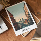Morning In Krakow poster visad rakt fram – Bozetto affisch i hög tryckkvalitet i hög tryckkvalitet
