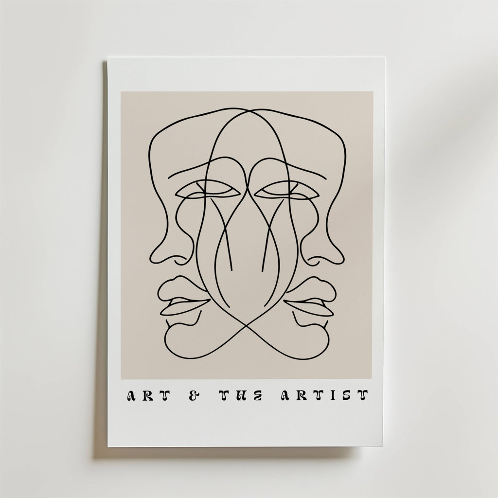 Art and the Artist – stilfullt konsttryck från Bozetto, tryckt på matt finpapper