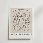 Art and the Artist – stilfullt konsttryck från Bozetto, tryckt på matt finpapper