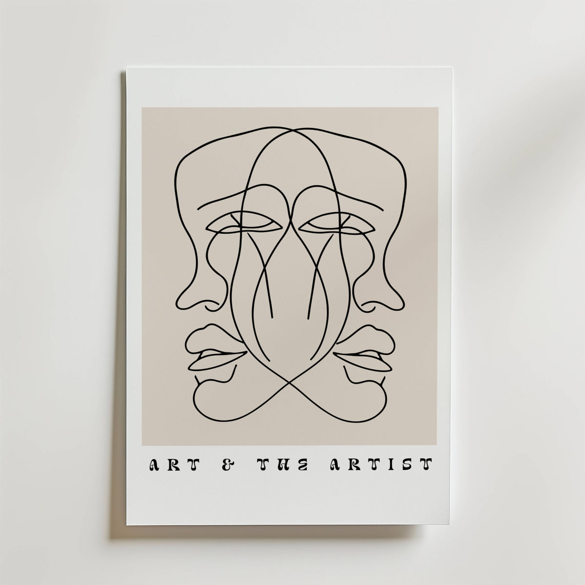 Art and the Artist – stilfullt konsttryck från Bozetto, tryckt på matt finpapper