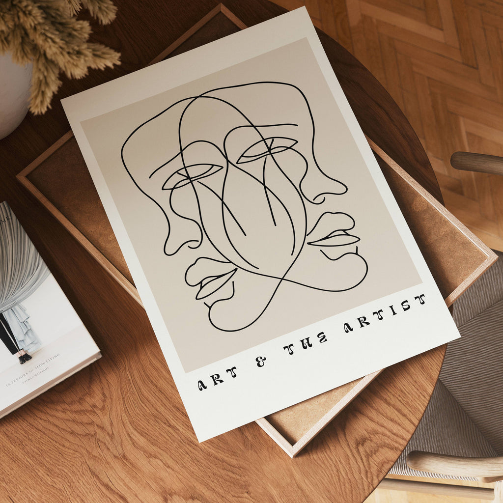 Art and the Artist poster visad rakt fram – Bozetto affisch i hög tryckkvalitet i hög tryckkvalitet