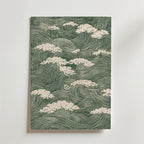 Waves and Clouds – stilfullt konsttryck från Bozetto, tryckt på matt finpapper i hög tryckkvalitet