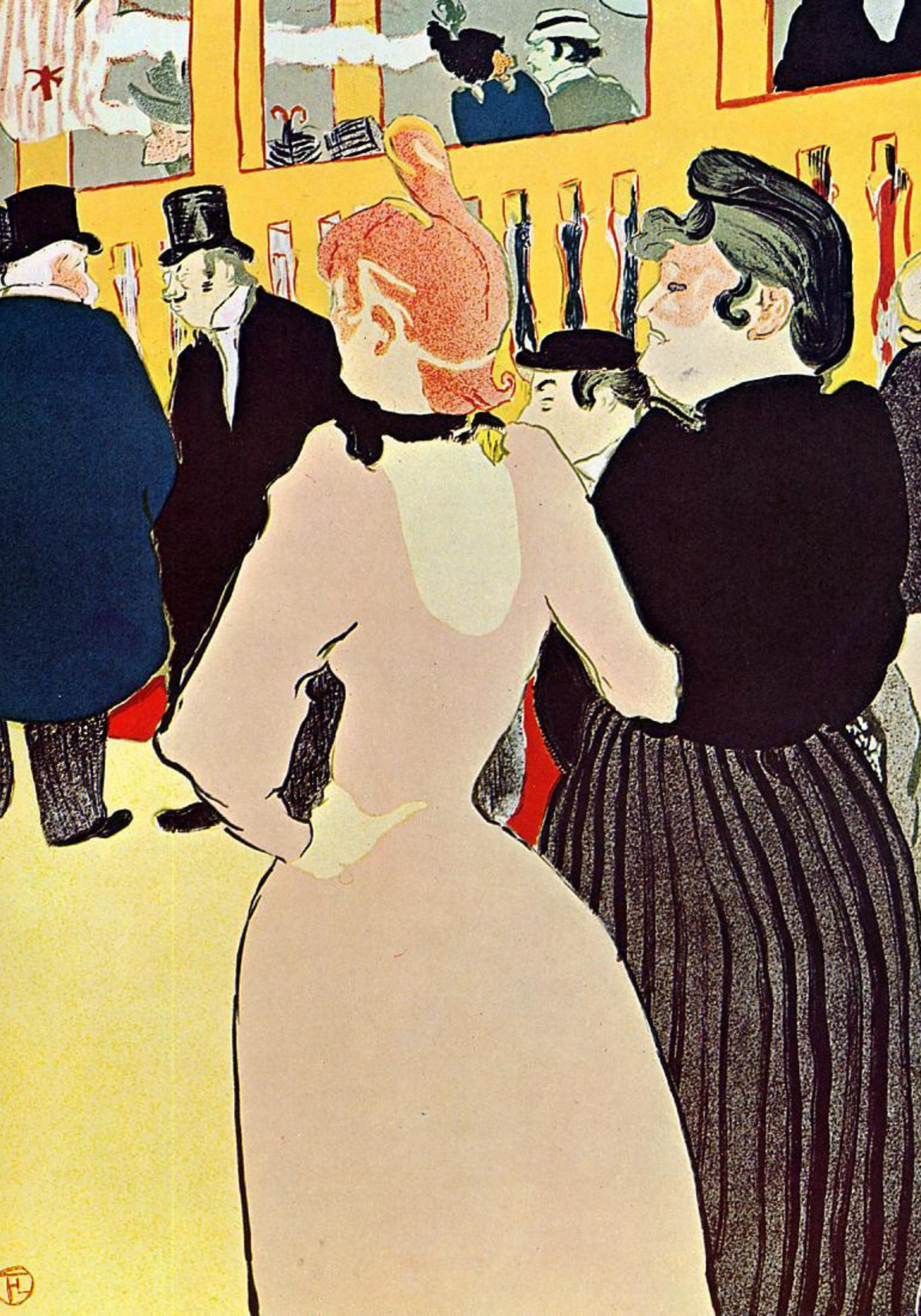 Henri Toulouse Galerie des poster visad rakt fram – Bozetto affisch i hög tryckkvalitet
