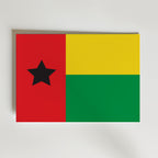 Guinea-Bissau National Flag Poster – modern konst och stilren konsttryck för hemmet hos Bozetto
