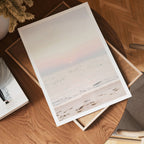 Pastel Horizon Sunset poster visad rakt fram – Bozetto affisch i hög tryckkvalitet