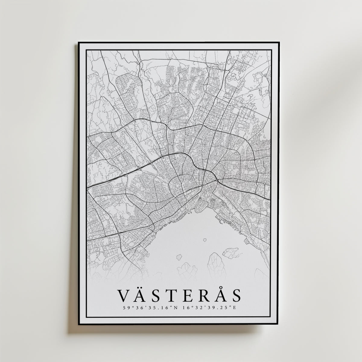 Storleksguide för Västerås Karta – välj din favoritstorlek och beställ hos Bozetto