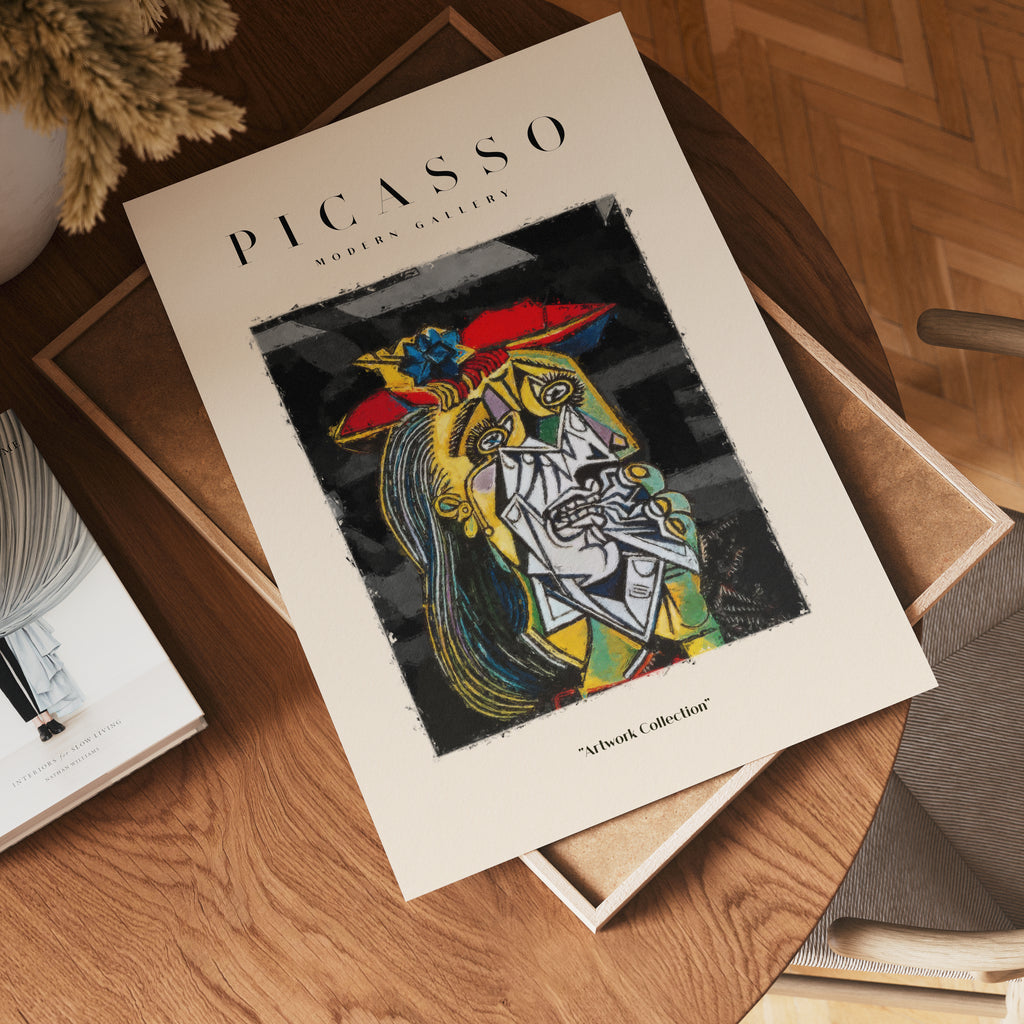 Picasso Crying Eyes of Grief – affisch med stilfullt motiv från Bozetto i hög kvalitet