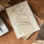 Abstract Silhouette Figure – affisch med stilfullt motiv från Bozetto i hög kvalitet