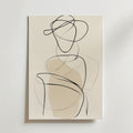 Abstract Silhouette Figure – stilfullt konsttryck från Bozetto, tryckt på matt finpapper