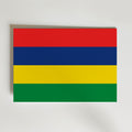 Mauritius National Flag Poster – modern konst och stilren konsttryck för hemmet hos Bozetto