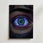 Cyber Iris Poster – canvas utan passepartout
