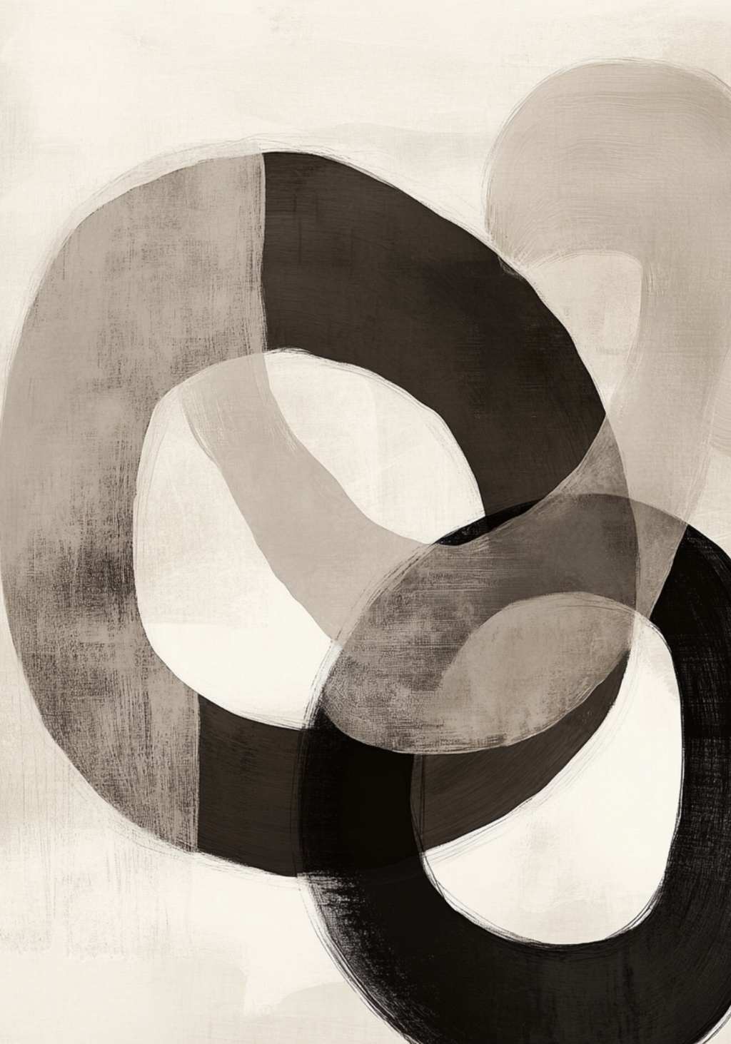 Interlocking Circles – affisch med snyggt motiv, köp enkelt hos Bozetto i flera storlekar