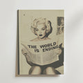 The World is Ending Retro – stilfullt konsttryck från Bozetto, tryckt på matt finpapper
