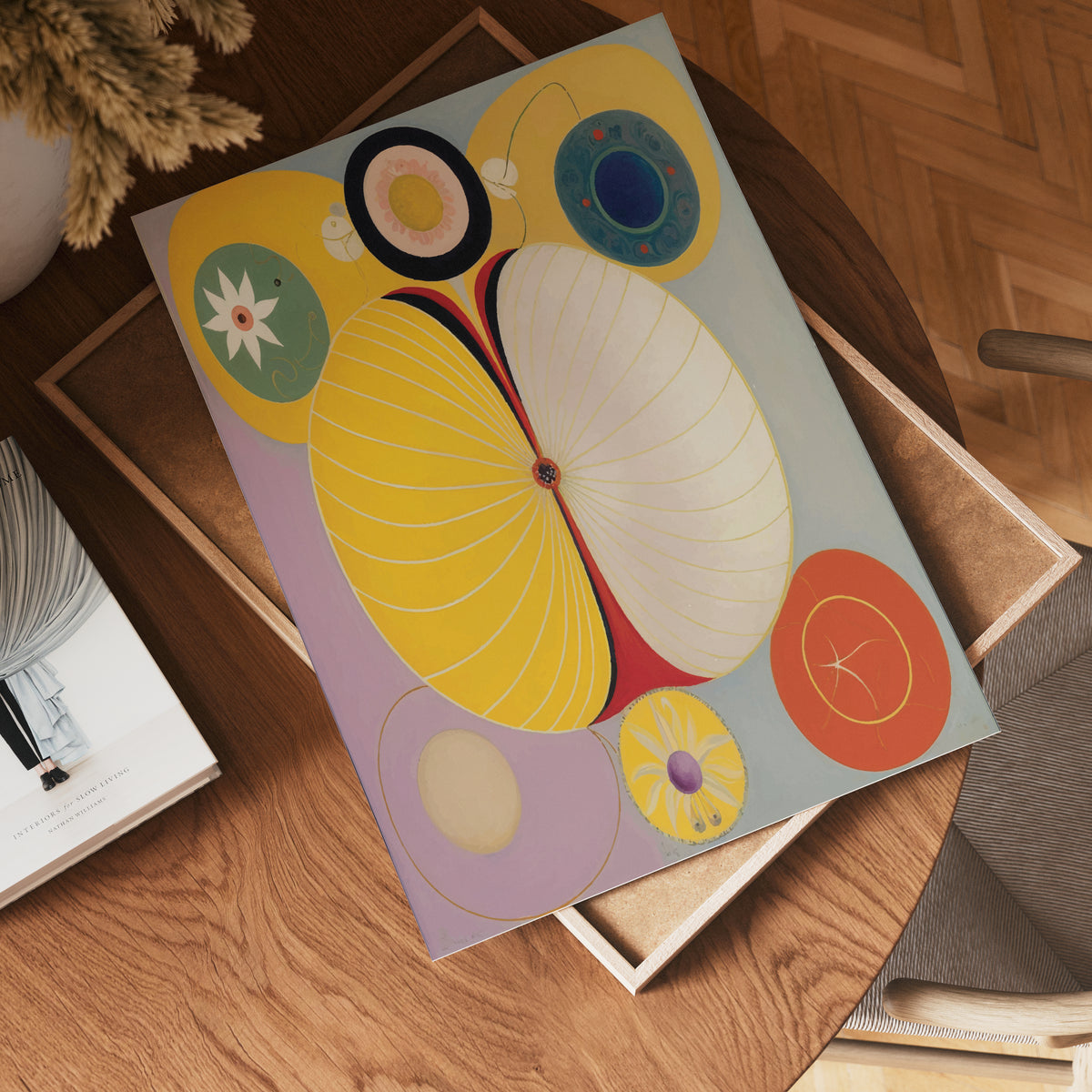 Hilma af Klint The Source – affisch med stilfullt motiv från Bozetto i hög kvalitet