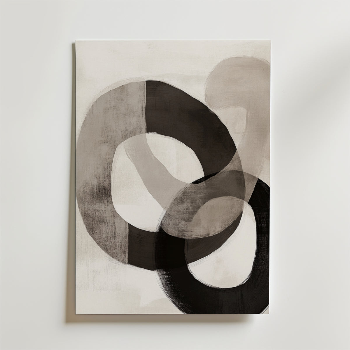 Interlocking Circles – stilfullt konsttryck från Bozetto, tryckt på matt finpapper