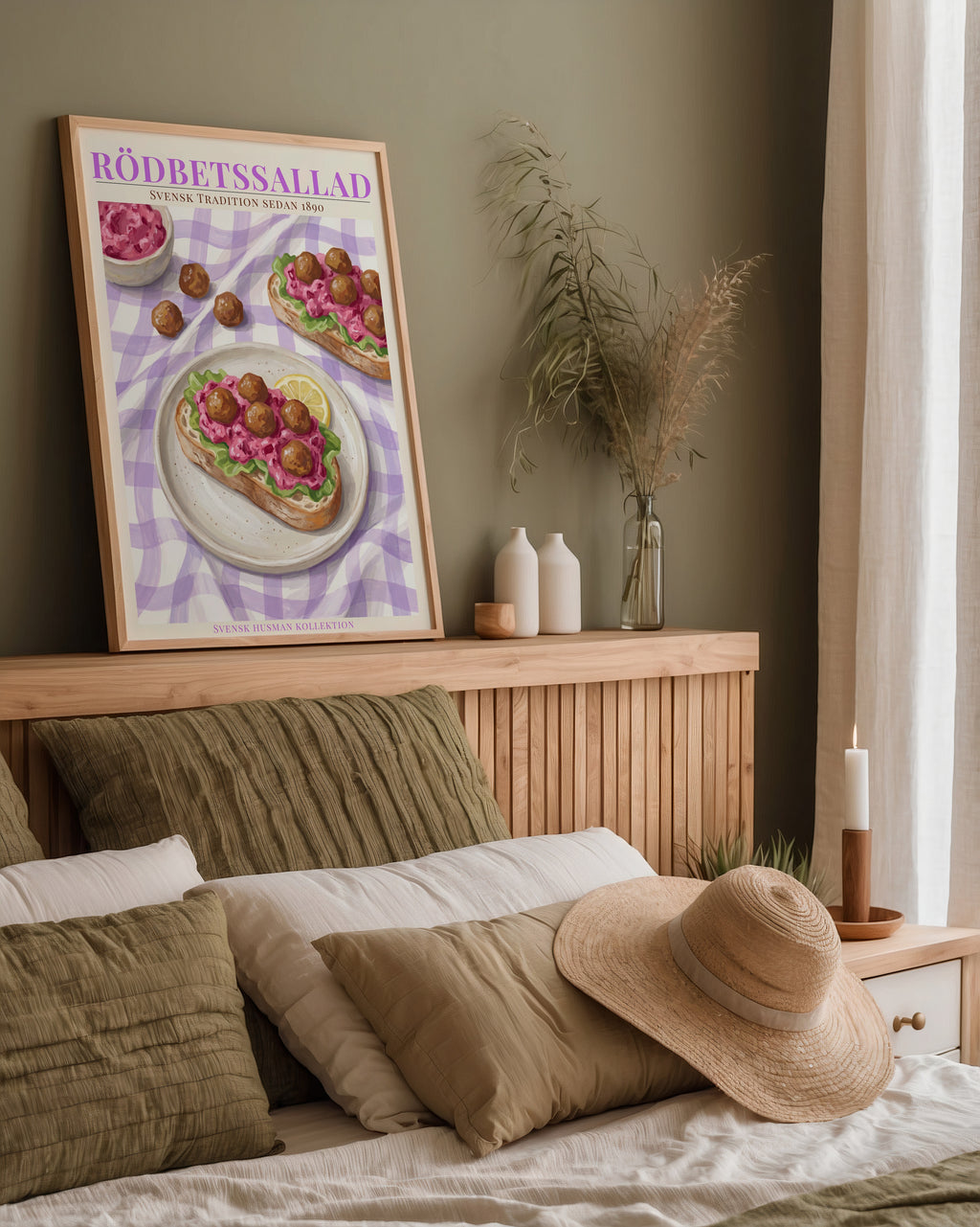 Rödbetssallad poster i stilrent hem med modern inredning – köp enkelt hos Bozetto