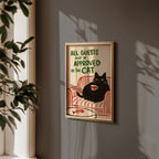Approved by the Cat poster i solbelyst rum utan passepartout, kant till kant, Bozetto