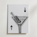 Martini Ace Poster – canvas utan passepartout