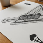 Martini Ace Poster – närbild på papper