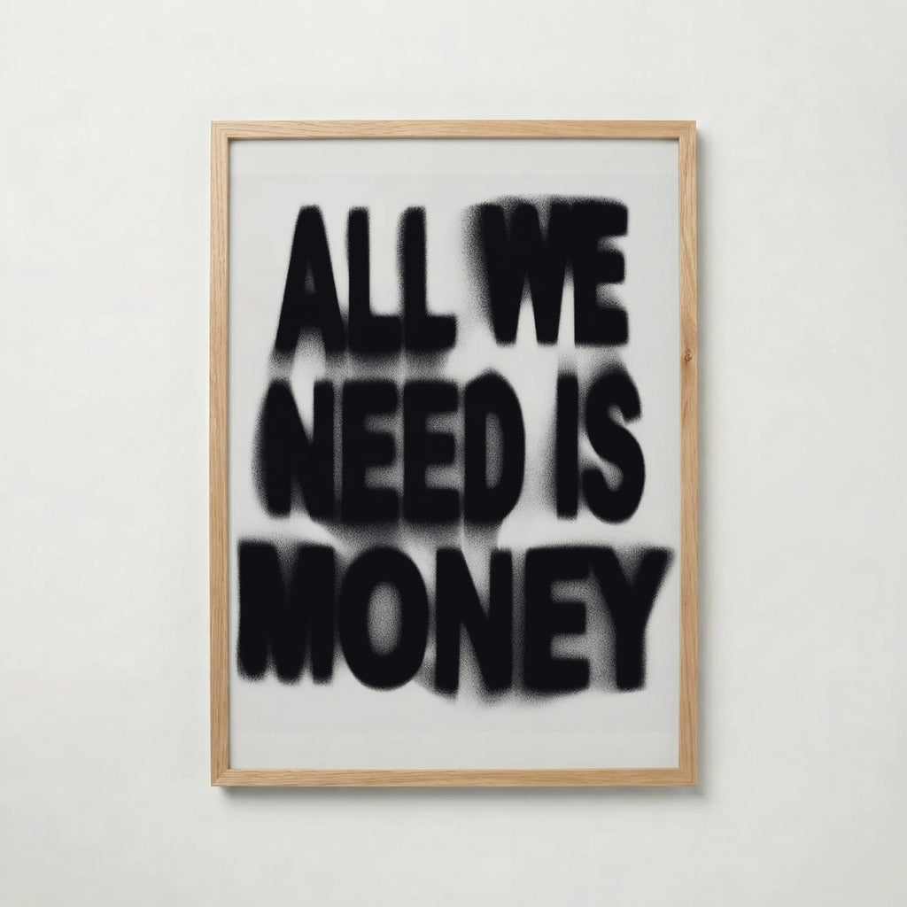 Blurred Money Statement Poster – ekram