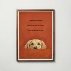 Always Be a Dog Poster i vardagsrumsmiljö