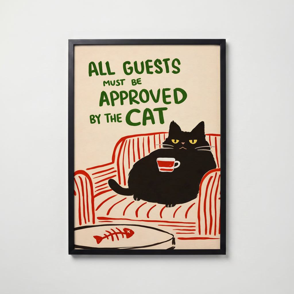 Approved by the Cat – köp enkelt hos Bozetto konsttryck i hög kvalitet i hög kvalitet