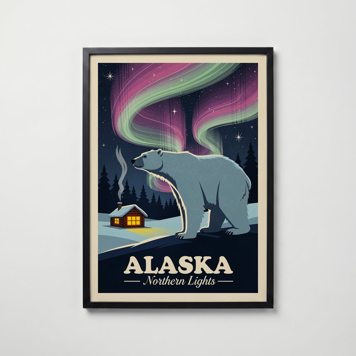Arctic Aurora Poster i hemmiljö