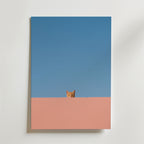 Curious Cat Horizon – stilfullt konsttryck från Bozetto, tryckt på matt finpapper