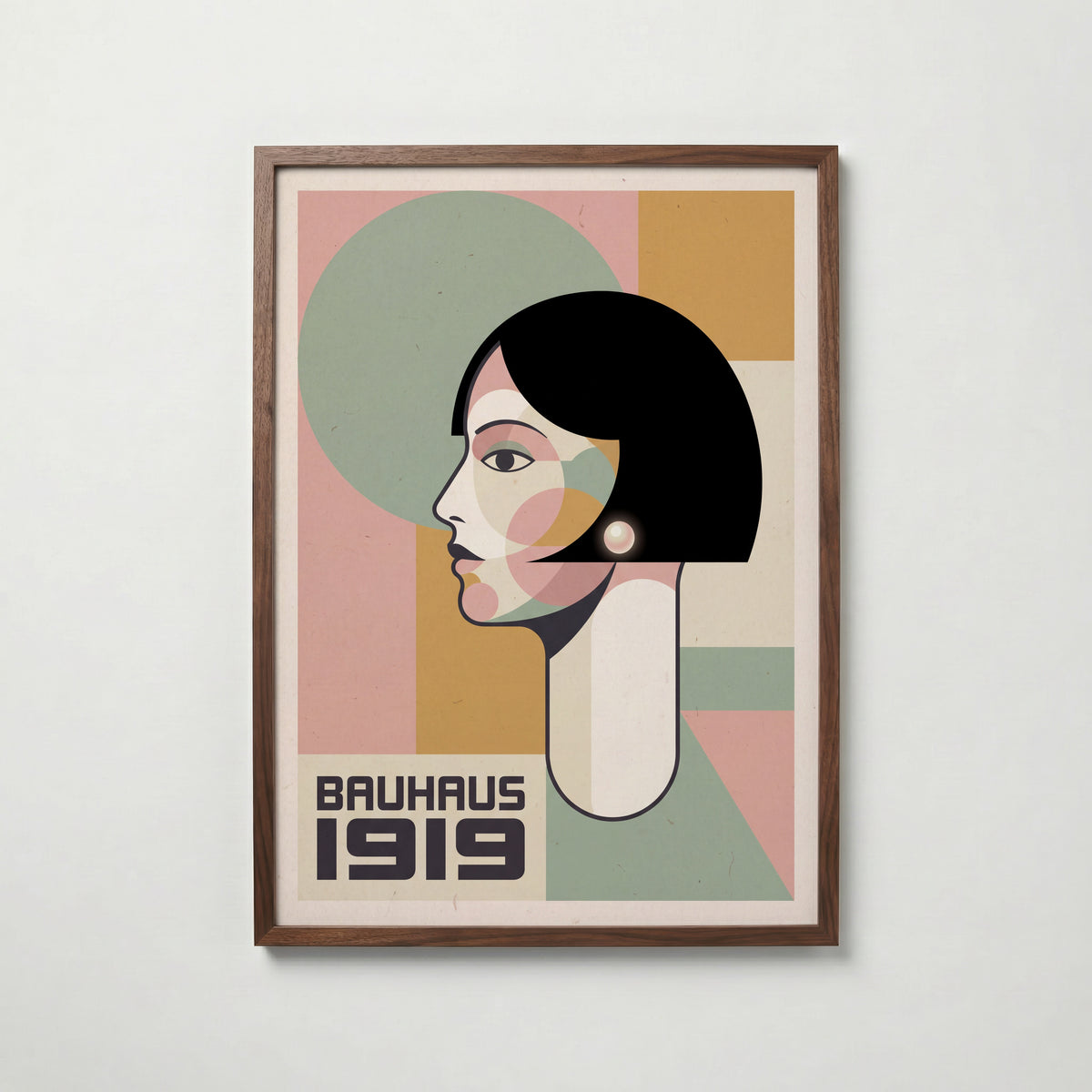 Bauhaus Bob Poster – valnötsram