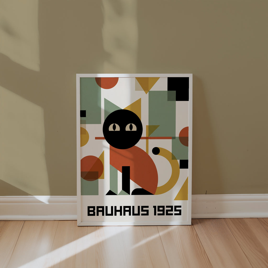 Bauhaus Cat Poster – i rum 4
